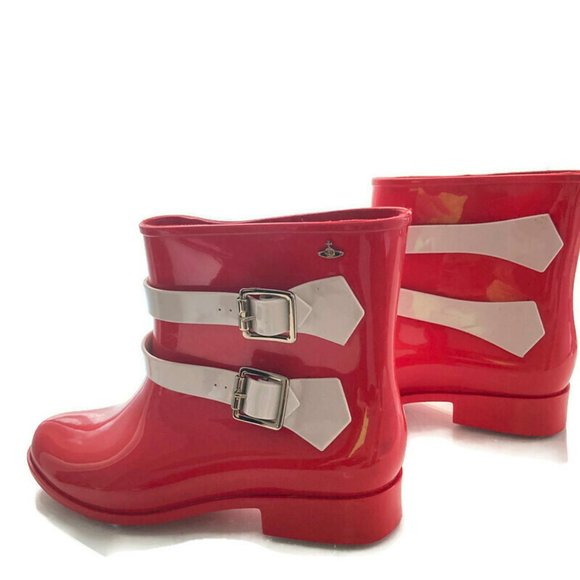 Vivienne Westwood Shoes - Vivienne Westwood x Melissa red pirate boots 8.5
